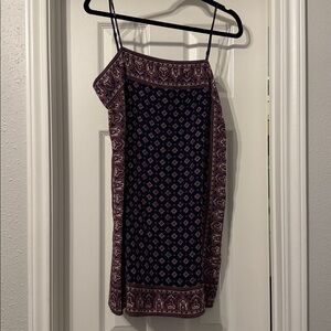 Joie Navy and Burgundy Mini Dress